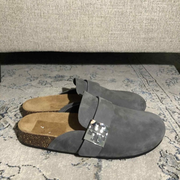 Tory Burch Mellow Hardware Mules Charcoal - Picture 4 of 9